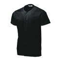 ウンドウ　wundou　ベーシックベースボールシャツ　ジュニアサイズ　P2700-34　ブラック　野球