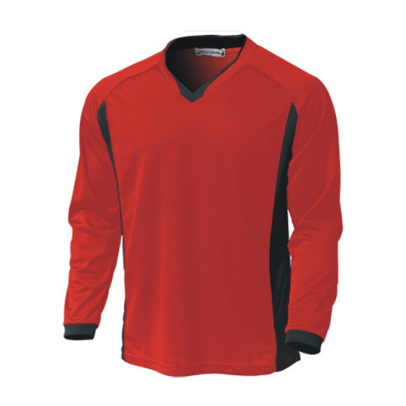 ウンドウ wundou ベーシックロングスリーブサッカーシャツ P1930-11 レッド