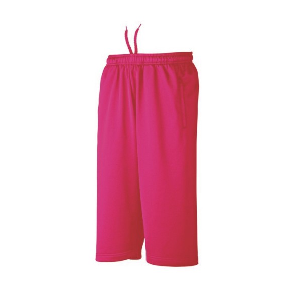 ウンドウ　wundou　ドライスウェットミッドカットパンツ　P3070-17　ブライトピンク