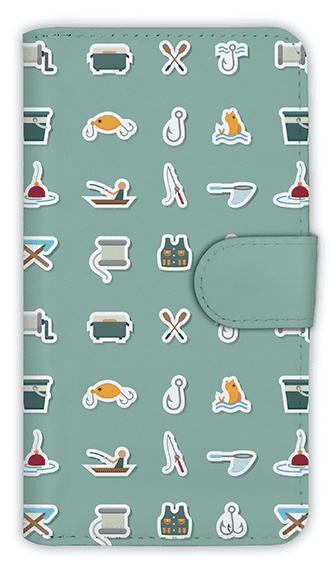 Small Accessories - [アングラーズケース] 【手帳型】釣具のアイコン集 (商品コード： diary2015110708)