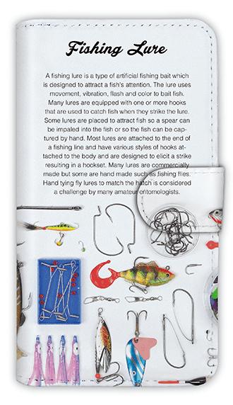 [アングラーズケース] 【手帳型】Fishing Lure (商品コード： diary2015110701)