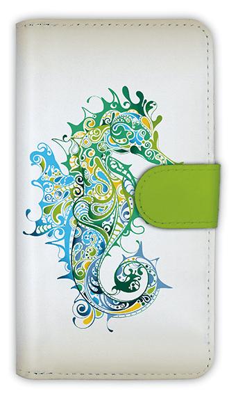 Rakuten - [アングラーズケース] 【手帳型】トロピカルなタツノオトシゴ (商品コード： diary2015110508)