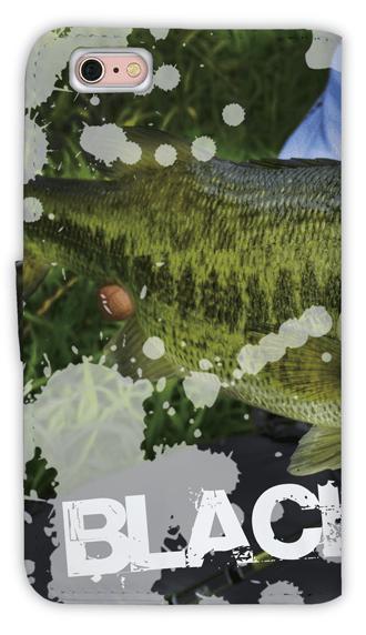 [アングラーズケース] 【手帳型】ビッグバス! BLACK BASS (商品コード： diary2015102909)