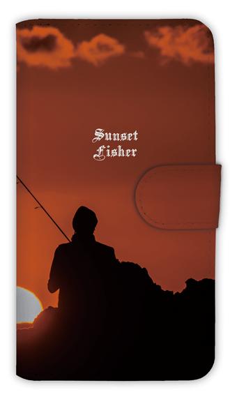 乐天商城 - [アングラーズケース] 【手帳型】夕暮れのルアーマン (商品コード： diary2015103016)