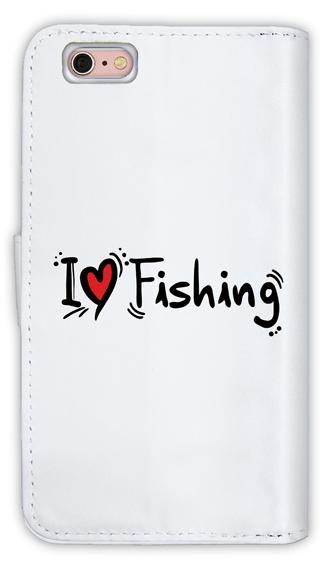 [アングラーズケース] 【手帳型】I LOVE FISHING (商品コード： diary2015103108)