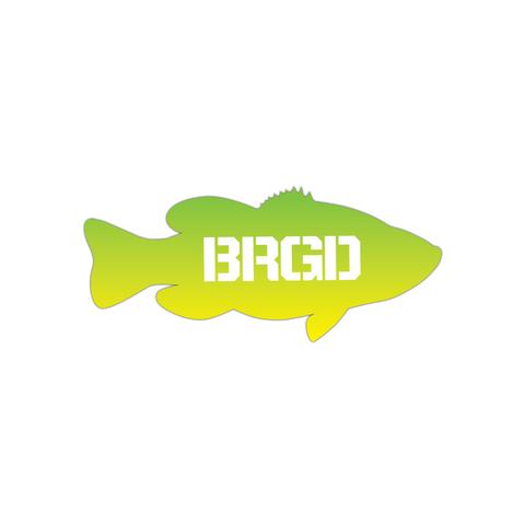 Bass Brigade/バスブリゲード LUNKER 7 GR STICKER - LIMON (code:BRD103)