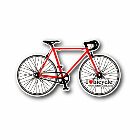 【B-SIDE LABEL/ビーサイドレーベル】自転車(赤)　品番：BSL041
