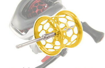 Avail(アベイル) 13メタニウム用 軽量浅溝ハニカムブランキングスプール Avail Microcast Spool MT1326RR（溝深さ2.6mm） シャンパンゴールド *