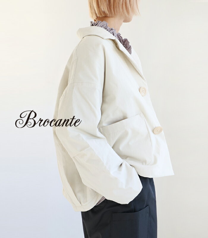 Brocante ポッシュロンドジャケット ジャケット レディース テーラーカラー 長袖 38-292T ブロカント ..