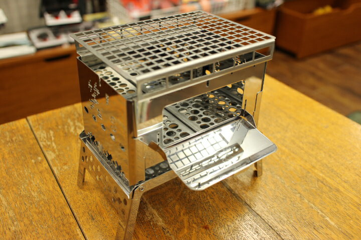 笑's コンパクト焚き火グリル B-6君 ステンレスメッシュグリル3点セット (B-6君本体・ハードロストル・ステンレスメッシュグリル) SHO-002-00+SHO-002-02+SHO-002-03通販格安セール情報 楽天 通販