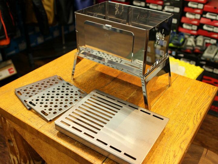 笑's コンパクト焚き火グリル 「B-GO」 3点セット (B-GO本体+専用グリルプレート+専用ハードロストル)