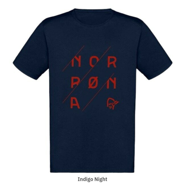�Υ����� NORRONA �ȥ�����ƥ��ʥ��� ������ �ƥ�������� ��� /29 cotton slant logo T-Shirt Ms �������˥å����åȥ� Ⱦµ T����� 3415-21