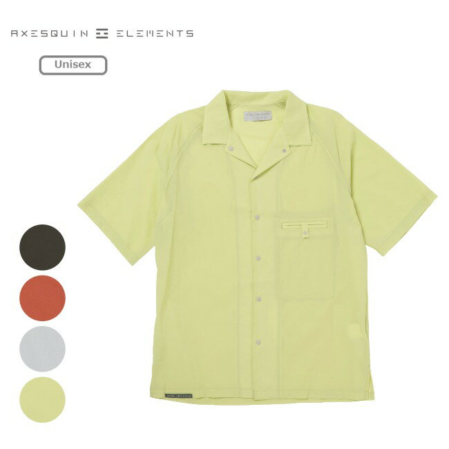 Other - アクシーズクインエレメンツ AXESQUIN ELEMENTS 軽くて涼しい半袖シャツ ユニセックス アウトドア デイリーユース シャツ ショートスリーブシャツ 軽量 021102