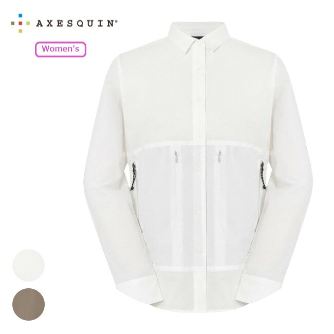 Rakuten - ＼20％OFF！〜5/14 23:59まで／ アクシーズクイン AXESQUIN ウィメンズ ロングスリーブベンチレーションシャツ Ws L/S VENTILATION SHIRT レディース 通気性 メッシュ ストレッチ 011057