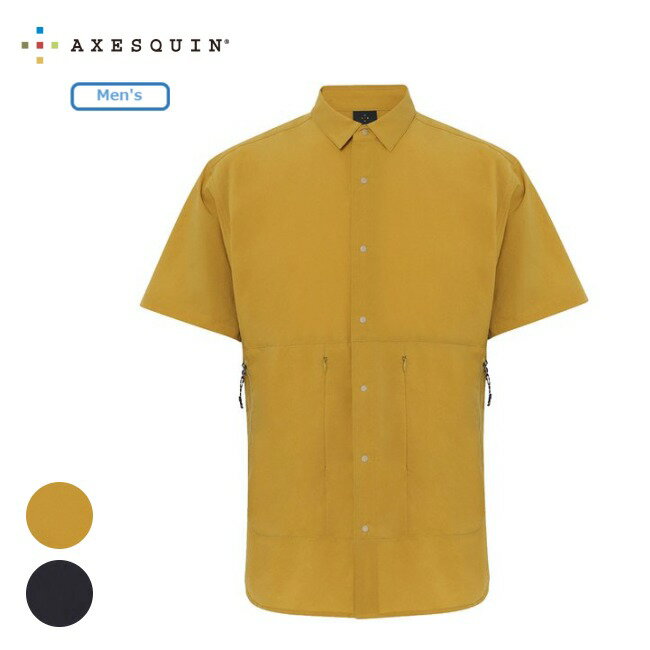 アクシーズクイン AXESQUIN ショートスリーブベンチレーションシャツ S/S Ventilation Shirt シャツ メッシュ 通気性 撥水 登山 ハイキング 011056