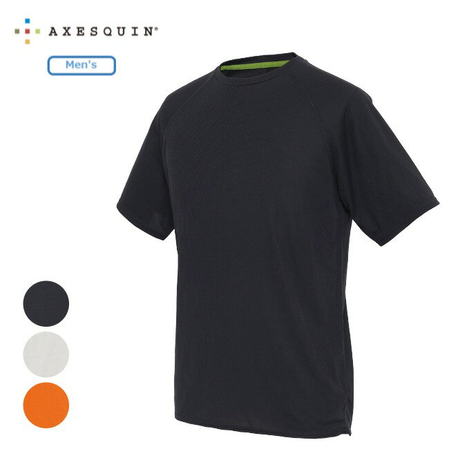 Rakuten - アクシーズクイン AXESQUIN ベンチレーションショートスリーブTシャツ メンズ Ventilation Short Sleeve Tee Ms ベースレイヤー 半袖シャツ 抗菌防臭 011125