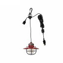 【スーパーセール20%OFF】 ベアボーンズ Barebones エジソンペンダントライトLED レッド アウトドア キャンプ ランタン LED ガラスホヤ U...