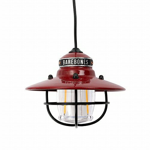 ベアボーンズ Barebones エジソンペンダントライトLED レッド アウトドア キャンプ ランタン LED ガラスホヤ USB電源 heimat-berg-10009911 GLAGH グラフ サンプル画像2