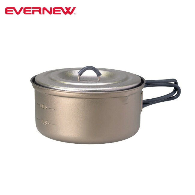 EVERNEW Ti NS Pot 600 - Titanium Pot for Outdoor Camping, Hiking, Trekking, and Solo Camping (ECAL741)