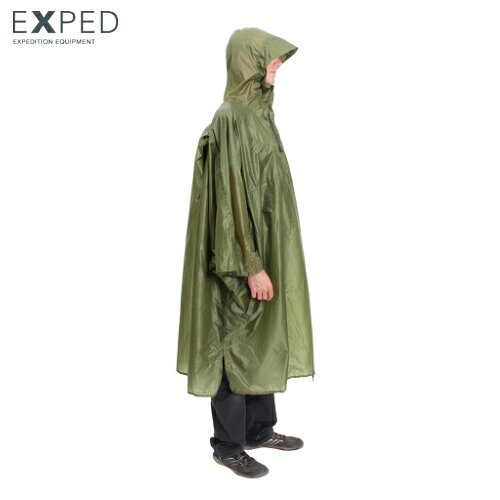 エクスペド EXPED パックポンチョUL Pack Poncho UL 軽量 内部収納 393034 つば付きフード