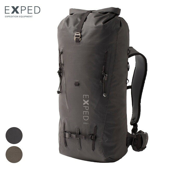 Rakuten - エクスペド EXPED ブラックアイス45 M Black ice 45 M 防水バッグ バックパック アルパインザック アタックザック リュック ロールトップ 完全防水 396475