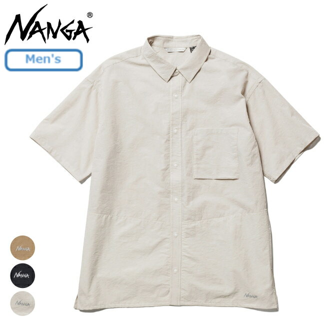 ナンガ NANGA ドットエア コンフィー ショートスリーブシャツ メンズ DOT AIR COMFY S/S SHIRT Ms アウトドア 吸汗 速乾 軽量 通気性