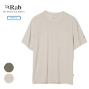 ラブ Rab リベリン ポケット ティー メンズ Rivelin Pocket Tee Ms 半袖 Tシャツ 吸汗速乾 リラックスフィット QBL-75(4)