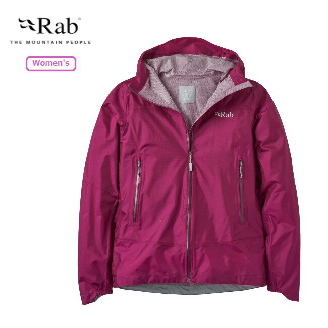 Rakuten - ラブ Rab ファントム マウンテン ジャケット ウィメンズ Phantom Mountain Jacket Wmns 防水ジャケット シェルジャケット パーテックス 軽量 防風 撥水 QWI-72