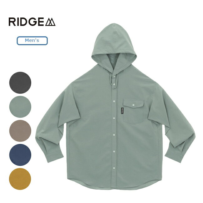 リッジマウンテンギア RIDGE MOUNTAIN GEAR Hooded Long Sleeve Shirt メンズ アウトドア シャツ フー..