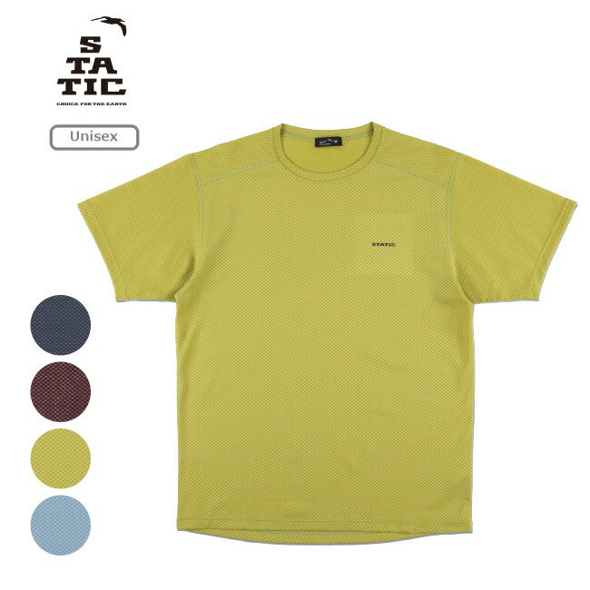 乐天商城 - スタティック STATIC アジャスト ショートスリーブ シャツ ユニセックス ADJUST S/S SHIRTS Unisex Tシャツ 半袖 化繊 速乾 軽量 35231