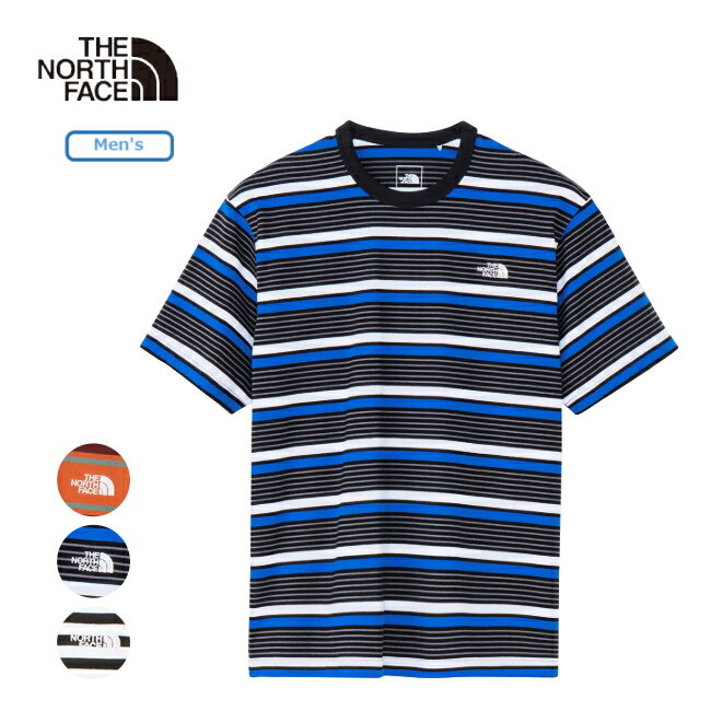 楽天GLAGH グラフザ・ノース・フェイス THE NORTH FACE ショートスリーブマルチボーダーティー メンズ 半袖 Tシャツ ボーダー柄 天然素材 紫外線カット NT32455