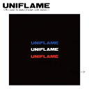 ユニフレーム UNIFLAME UFロゴステッカー小 トリオ