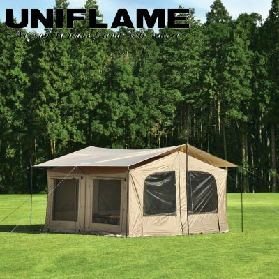 ユニフレーム UNIFLAME REVOスクエアメッシュウォール 4×4 TAN アウトドア キャンプ タープ