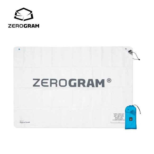 ゼログラム ZEROGRAM タイベック ウルトラライト マット M Tyvek UL Mat M グランドシート マット ソフトタイベック スタッフサック付き 軽量 撥水 ULハイク