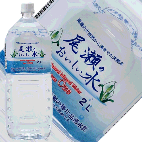 (147)尾瀬のおいしい水 2L×6本入 送料無料 ペットボトル 天然水 非加熱 弱アルカリ性 群馬 ニチネン 12リットル