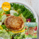 【全品P2倍★マラソン限定】(55)[10袋]蒟蒻と大豆でつくった サラダバーグ 90g×10袋 送料無料常温 グルテンフリー ヴィーガン 健康 高たんぱく質 低カロリー 低脂肪 低糖質 食物繊維 ロカボ 大豆ミート ソイミート フェイクミート 茂木食品工業