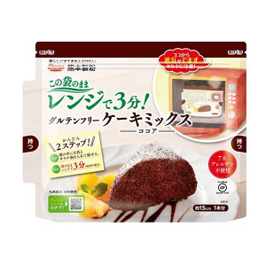 [４袋]国内産（九州）米粉使用この袋を使ってつくるケーキグルテンフリーケーキミックス（ココア）