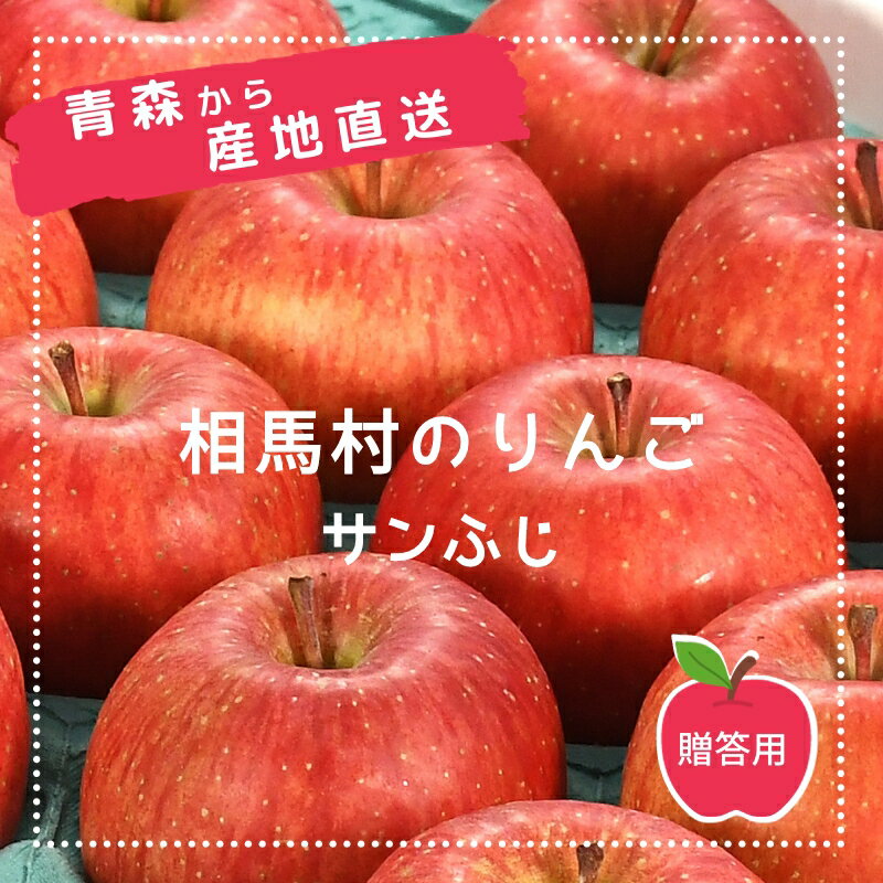 青森県産りんご サンふじ (3kg・5kg) 贈答用 JA相馬村 高級りんご リンゴ 旬 果物 フルーツ 贈り物 産直 送料無料
