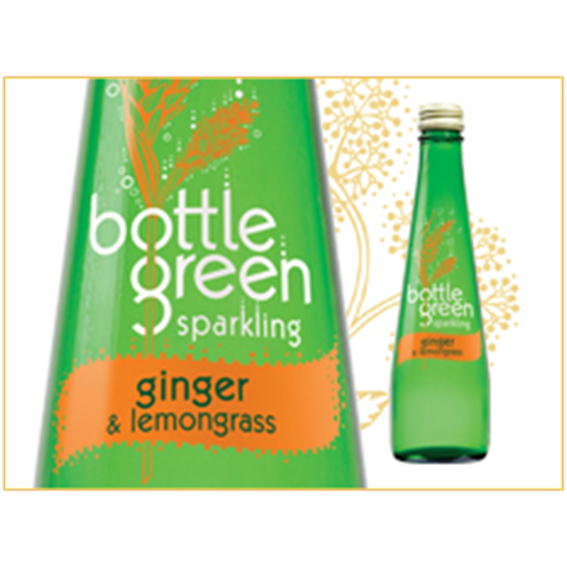 (55)【送料無料】　ボトルグリーン　レモングラス＆ジンジャー　2ケース（275ml×24本）