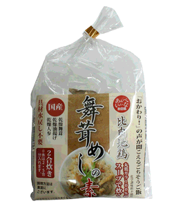 ［秋田県鹿角市］国内産舞茸を比内地鶏スープで炊く舞茸（まいたけ）めしの素（2合炊き）【当店より出荷】