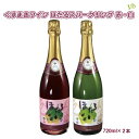 【全品P2倍★マラソン限定】葛巻ワイン（くずまきワイン）ほたるスパークリング　赤・白セット720ml×2本 ギフト箱入 送料無料 岩手葛巻工場から直送 産直 国産 プレゼント ワイン お酒 ギフト (263)