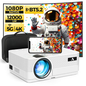 4/23P20OFFۡѥХåդӥ塼ŵ12000lm 1080pեHD ץ  4Kб  5G WiFi & Bluetooth5.2б 250