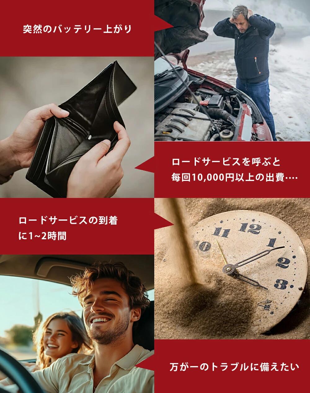【2026進化版~12V車全般対応】ジャンプスターター 緊急始動 車用品 39800mAh 大容量 バッテリー上がり モバイルブースター ピーク2000A 安全 モバイルバッテリー機能 LED緊急ライト搭載 羅針盤 非常用電源 充電器 ブースター ライトSOS付 防災対策 iPhone/Android 緊急充電 heircare-10000911 ヘアケアshop サンプル画像3