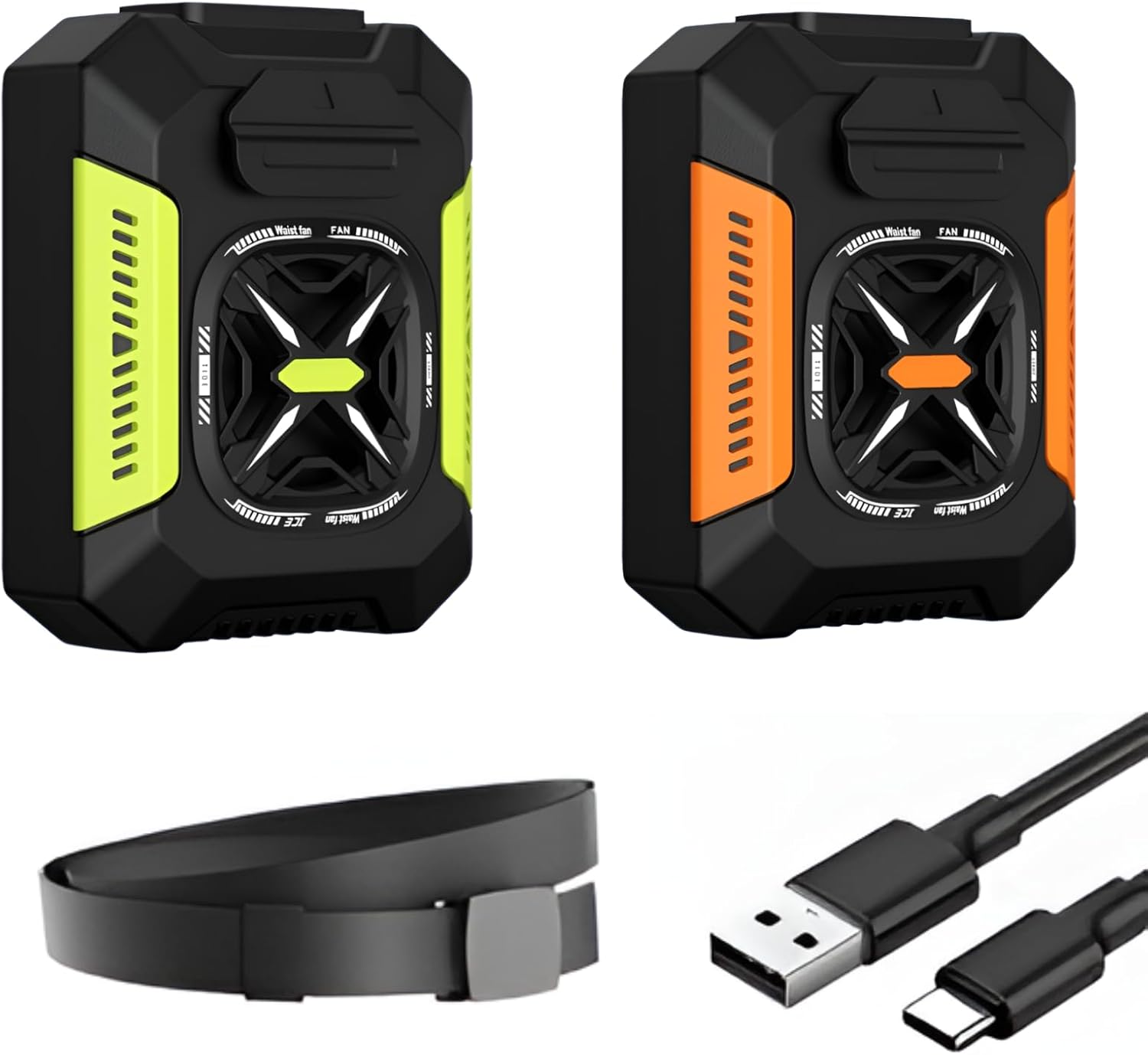 腰掛け扇風機 屋外用ポータブル腰掛けファン 4WAY 腰掛けファン5000mAh大容量 ベルトファン 携帯扇風機 LEDライト付き 3段階風量調節 小型 軽量 静音 瞬間冷却 ハンディ アウトドア/工事/屋外作業/旅行用 持続時間が長い 熱中症対策 暑さ対策