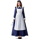 レディース メイド服 ハロウィン 衣装 メイド服 ロング丈 制服 仮装 ロング ワンピース 洋風 大人衣装 おばけ コスチューム 演出服 変装 Hallowee...