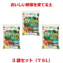 【送料無料】おいしい！野菜を育てる培養土 25L×3袋セット g27 【クーポン配布店舗】