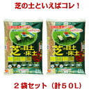 加熱処理済み原料100％！芝の目土 床土 約25L×2袋セット（約10平米分） g30 【クーポン配布店舗】