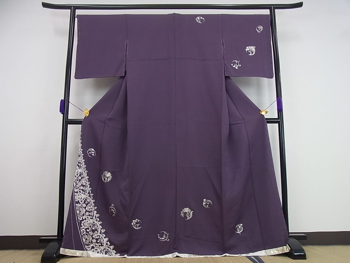 楽天市場】刺繍 山口美術織物 訪問着(着物|和服):レディース 楽天市場】刺繍 山口美術織物 訪問着(着物|和服):レディース