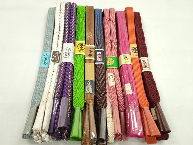 Other - 平和屋着物●和装小物　帯締め10本セット　高麗組　唐組　笹浪組　御岳組　白鳳流　礼装用　松坂屋扱い　金糸　逸品　未使用　CABF7274ju