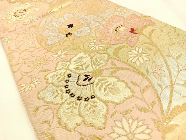 平和屋の平和屋着物◎六通柄 本袋帯 更紗花唐草文 金銀糸 正絹 逸品 BAAW0737hj｜アングル2